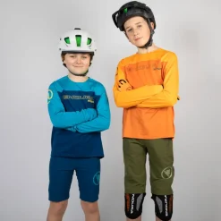 Endura MT500 Burner Fietsshirt met Lange Mouwen Kinder - zwart
