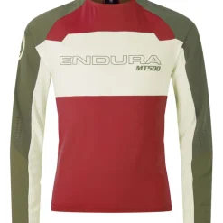 Endura MT500 Burner Lite Shirt met Lange Mouwen Heren - brick red