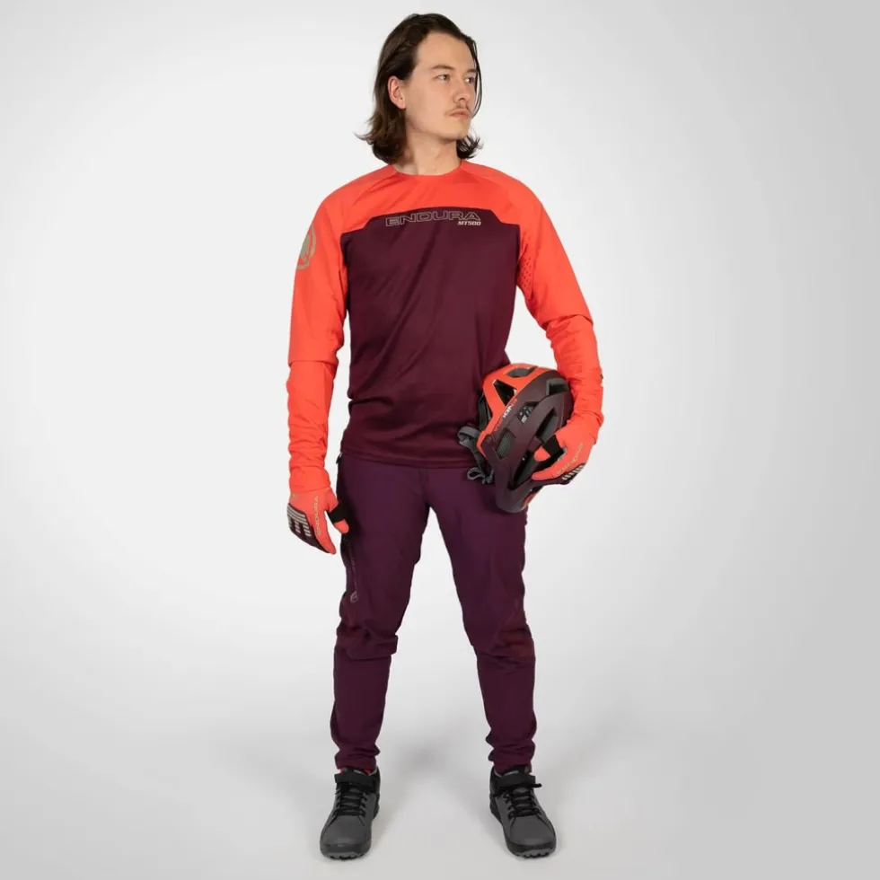 Endura MT500 Burner Shirt met Lange Mouwen Heren - zwart