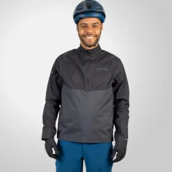 Regenjassen|Mtb-Jacks < Endura T500 ite Waterdichte Anorak Heren - zwart