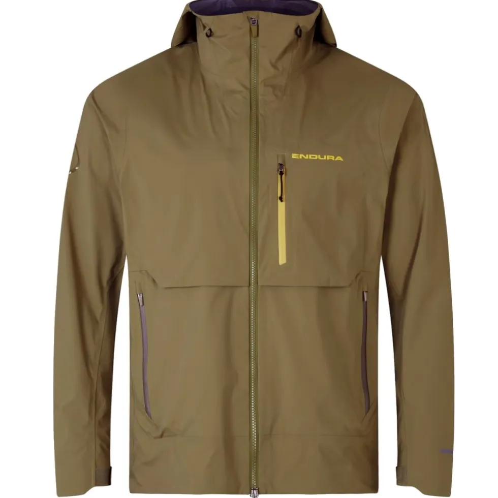 Endura MT500 Waterdichte Jas met Capuchon Heren - tweed green