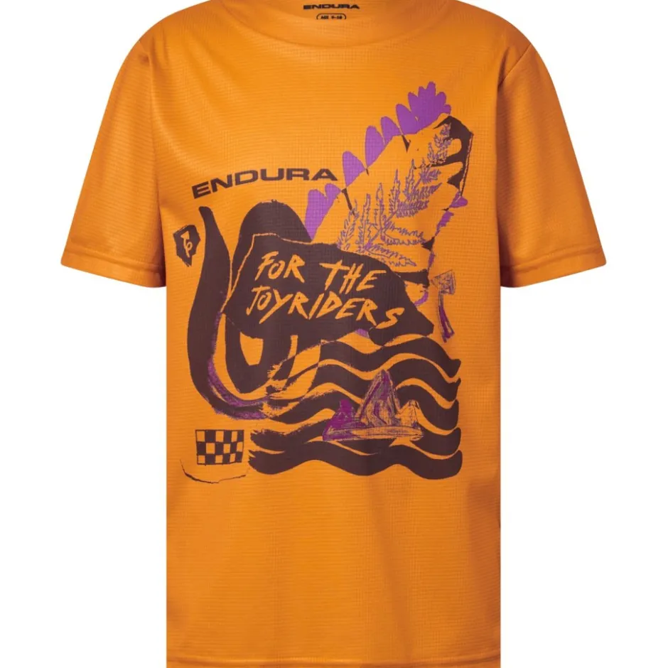 Shirts Kinderen < Endura SingleTrack Core T-shirt voor kinderen - end orange