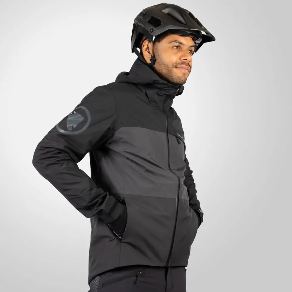 Endura SingleTrack II Waterdichte Jas Heren - zwart mat