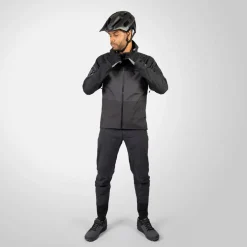 Endura SingleTrack II Waterdichte Jas Heren - zwart mat
