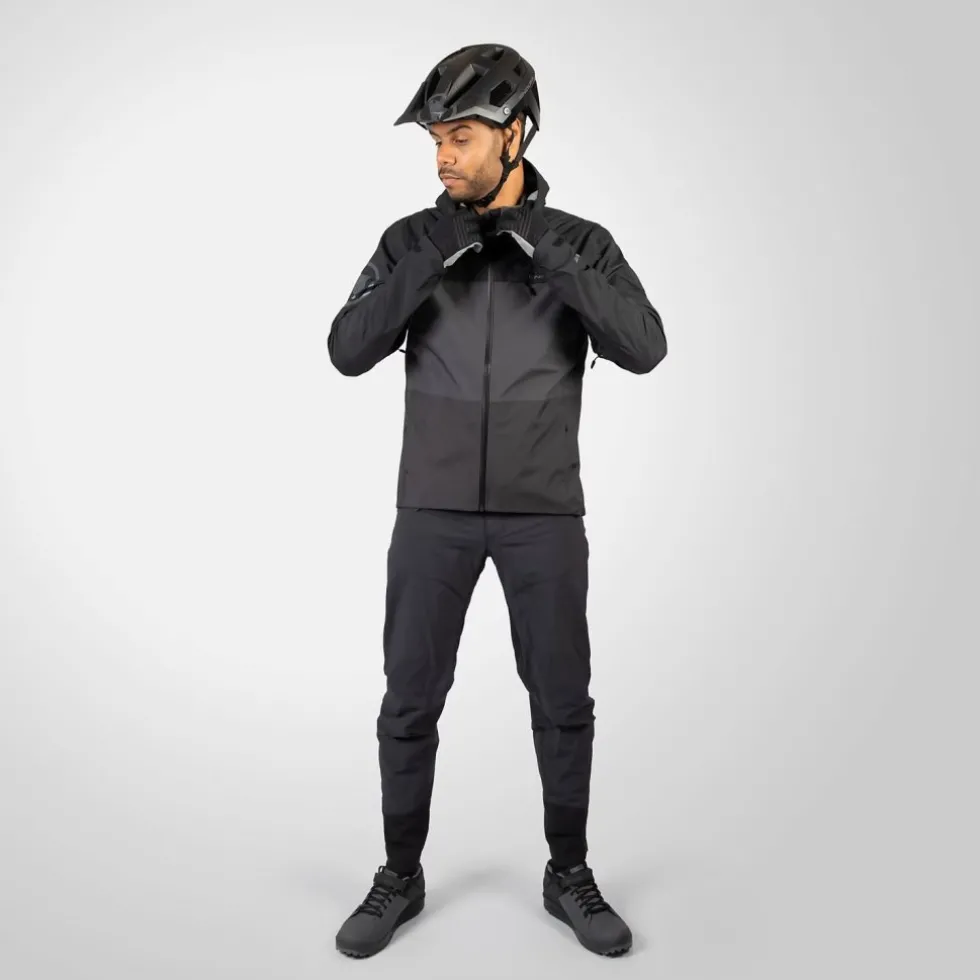 Endura SingleTrack II Waterdichte Jas Heren - zwart mat
