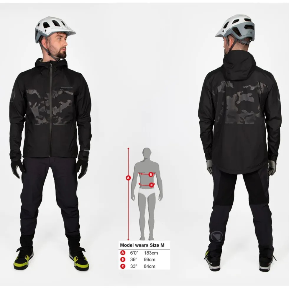 Endura SingleTrack II Waterdichte Jas Heren - zwart mat