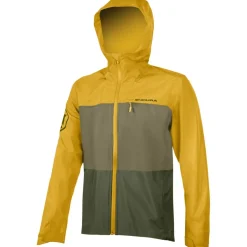 Endura SingleTrack II Waterdichte Jas Heren - yellow mustard