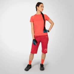 Mtb-Shorts < Endura SingleTrack Lite Shorts Dames - Short - berry