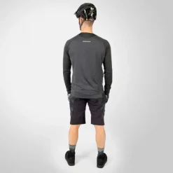 Endura SingleTrack Shirt met Lange Mouwen Heren - pewter grey