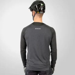 Endura SingleTrack Shirt met Lange Mouwen Heren - pewter grey