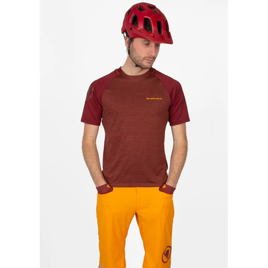 Mtb-Shirts < Endura ingleTrack hirt et Korte ouwen Heren - ink blue