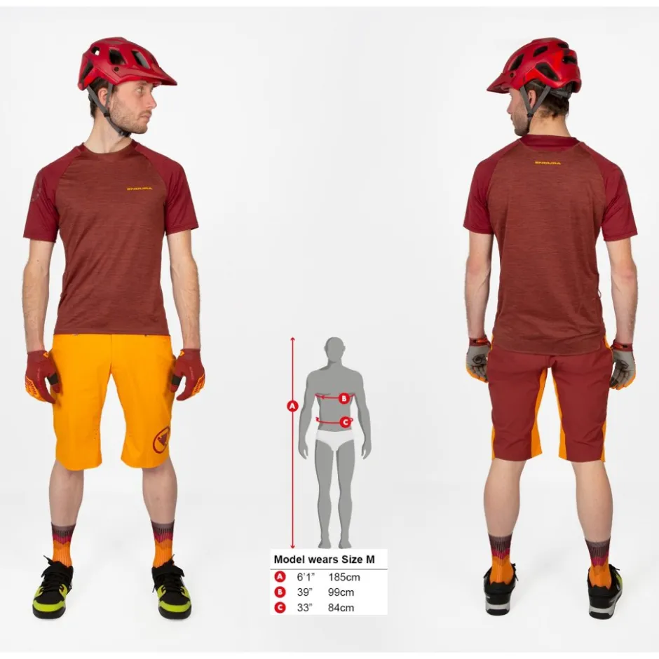 Mtb-Shirts < Endura ingleTrack hirt et Korte ouwen Heren - ink blue