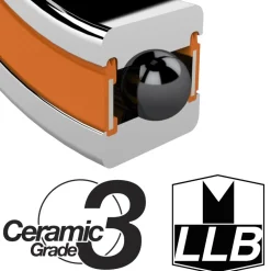 Enduro Bearings COMR18307 LLB - ABEC 5 ZERO - Ceramic Ball Bearing - 18x30x7mm