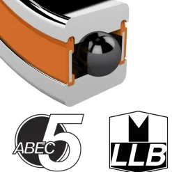 Kogellagers En Glijlagers < Enduro Bearings 71001 LLB - ABEC 5 - Angular Contact Ball Bearing - 12x28x8mm