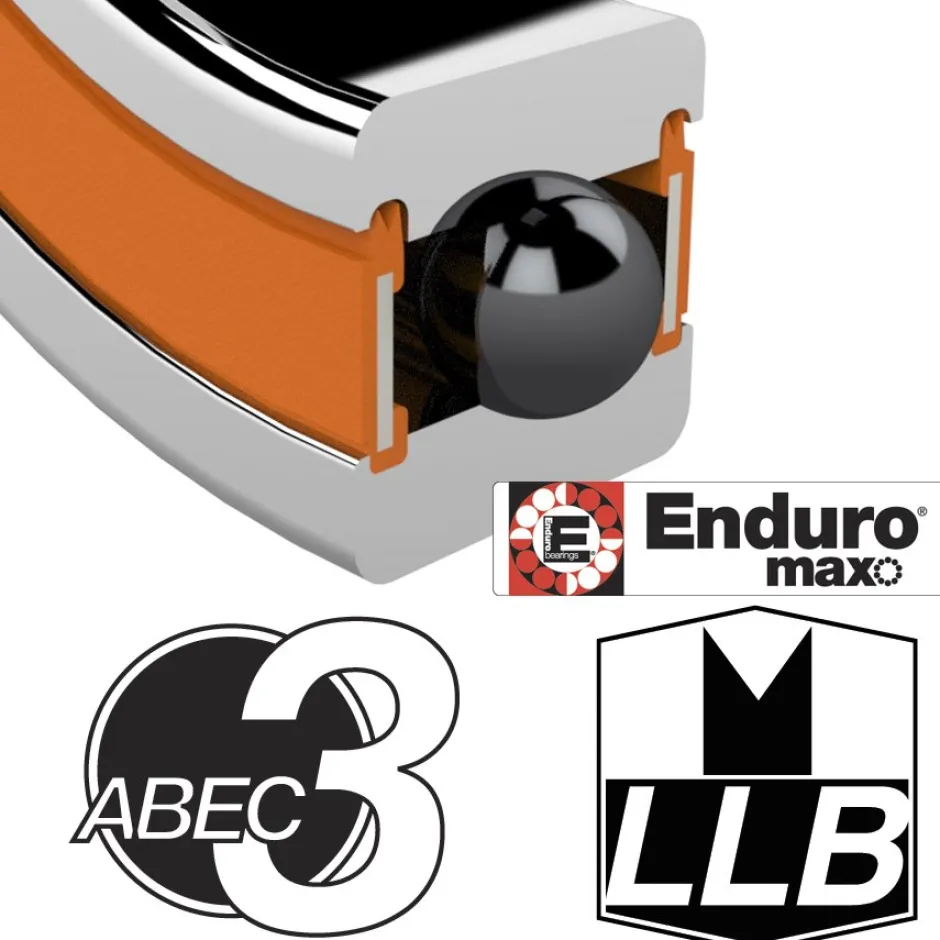 Kogellagers En Glijlagers < Enduro Bearings MR18307 LLB - ABEC 3 - Ball Bearing - 18x30x7mm