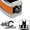 Kogellagers En Glijlagers < Enduro Bearings SMRA 2437 LLB - ABEC 5 - Angular Contact Stainless Steel Ball Bearing - 24x37x7mm