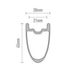 ENVE Foundation 45 Innerdrive Wielset - 28