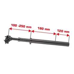 Ergotec SP-10.0 VARIO Telescopische Zadelpen met Vering