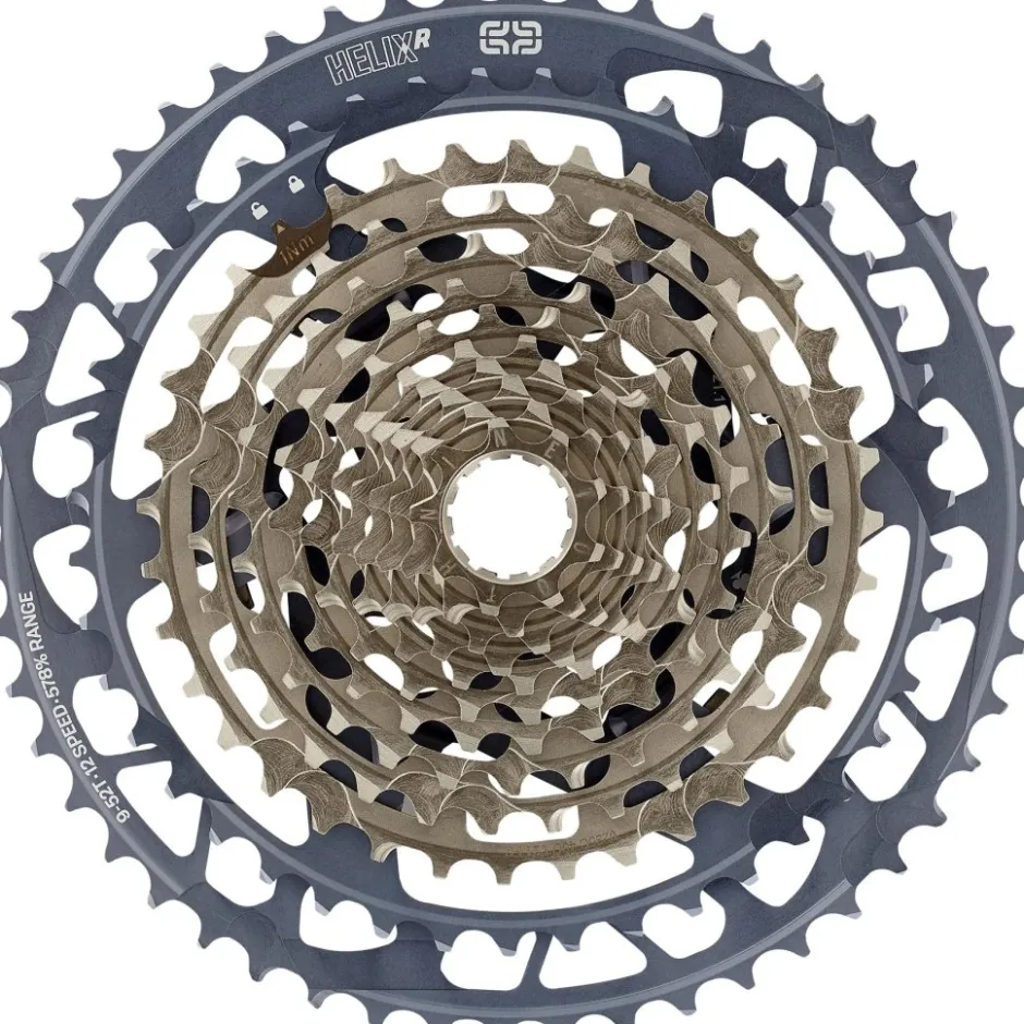 E-Bike Aandrijving|Cassettes < e*thirteen Helix Race Cassette | 12-Versnelling | 9-52 Tanden | SRAM XD/XDR - grijs