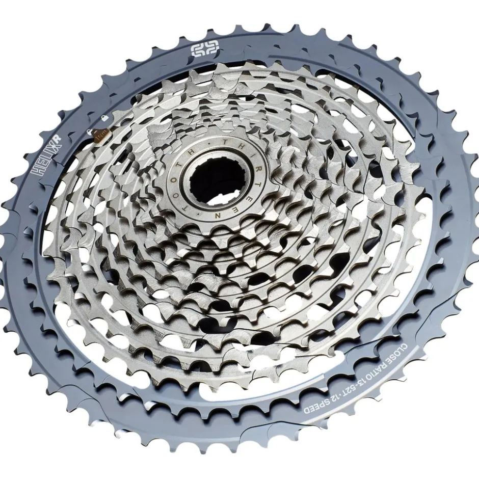 E-Bike Aandrijving|Cassettes < e*thirteen Helix Race Cassette | 12-Voudig | 13-52 Tanden | SRAM XD/XDR - grijs