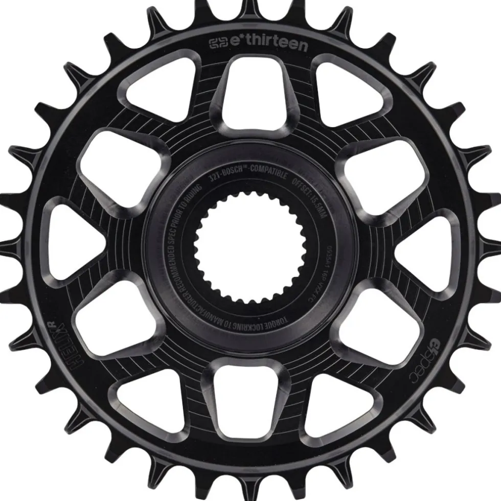 e*thirteen Helix Race e*spec - Direct Mount Kettingblad - Bosch - 15mm Offset - zwart