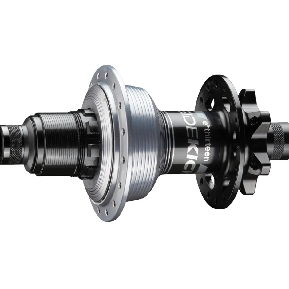 Naven En Freewheel < e*thirteen Sidekick Achterwielnaaf - 6 Gaten | 12x148mm Boost - XD - black/sterling silver