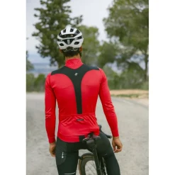 Windjacks|Racefietsjacks < Etxeondo Dena Gore-Tex Windstopper Jas Heren - Rood/Zwart