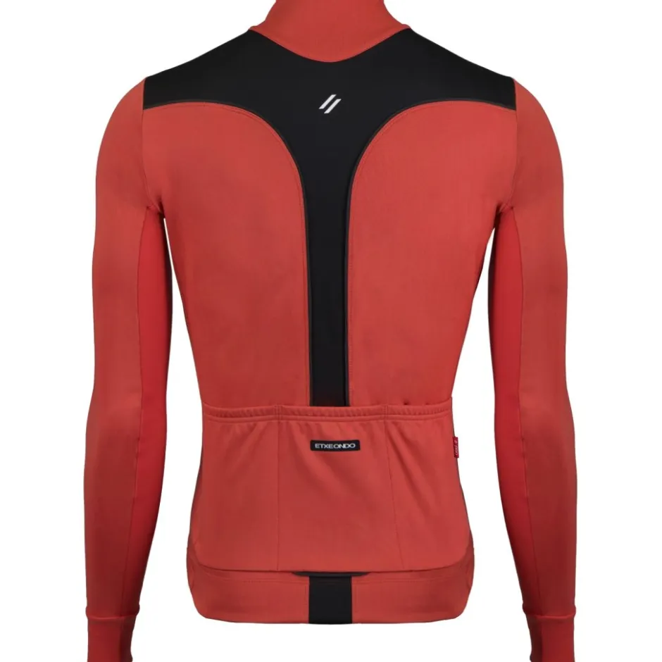 Windjacks|Racefietsjacks < Etxeondo Dena Gore-Tex Windstopper Jas Heren - Rood/Zwart