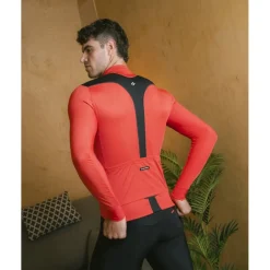 Windjacks|Racefietsjacks < Etxeondo Dena Gore-Tex Windstopper Jas Heren - Rood/Zwart