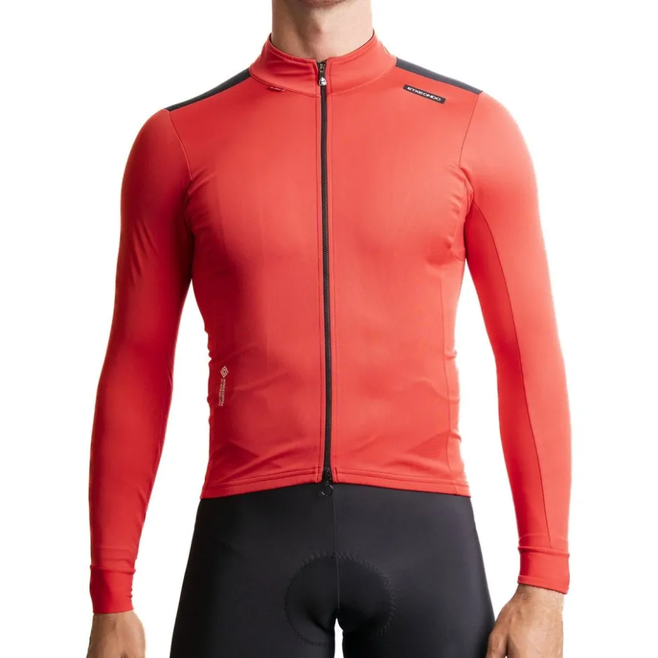 Windjacks|Racefietsjacks < Etxeondo Dena Gore-Tex Windstopper Jas Heren - Rood/Zwart