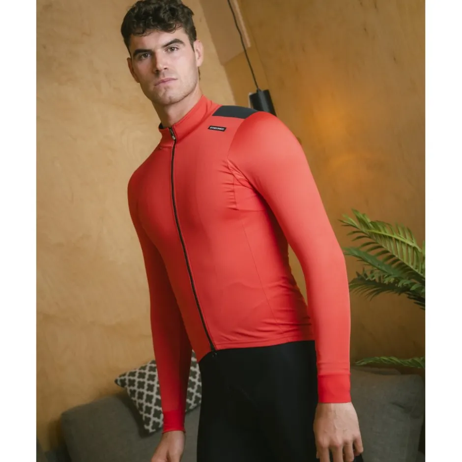 Windjacks|Racefietsjacks < Etxeondo Dena Gore-Tex Windstopper Jas Heren - Rood/Zwart