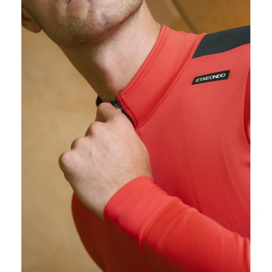 Windjacks|Racefietsjacks < Etxeondo Dena Gore-Tex Windstopper Jas Heren - Rood/Zwart
