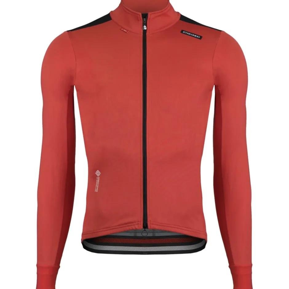 Windjacks|Racefietsjacks < Etxeondo Dena Gore-Tex Windstopper Jas Heren - Rood/Zwart