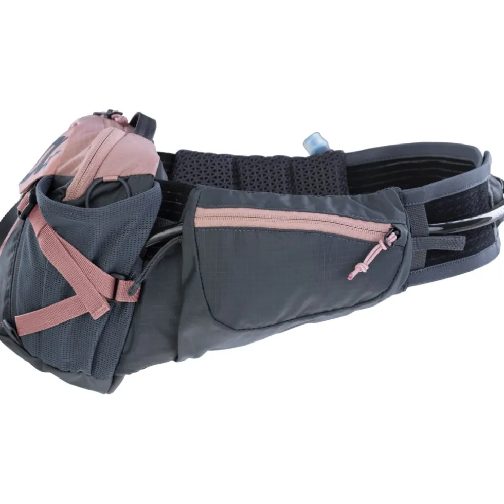 EVOC Pro 3 Heuptas + 1.5L Drinkzak - Dusty Pink - Carbon Grey