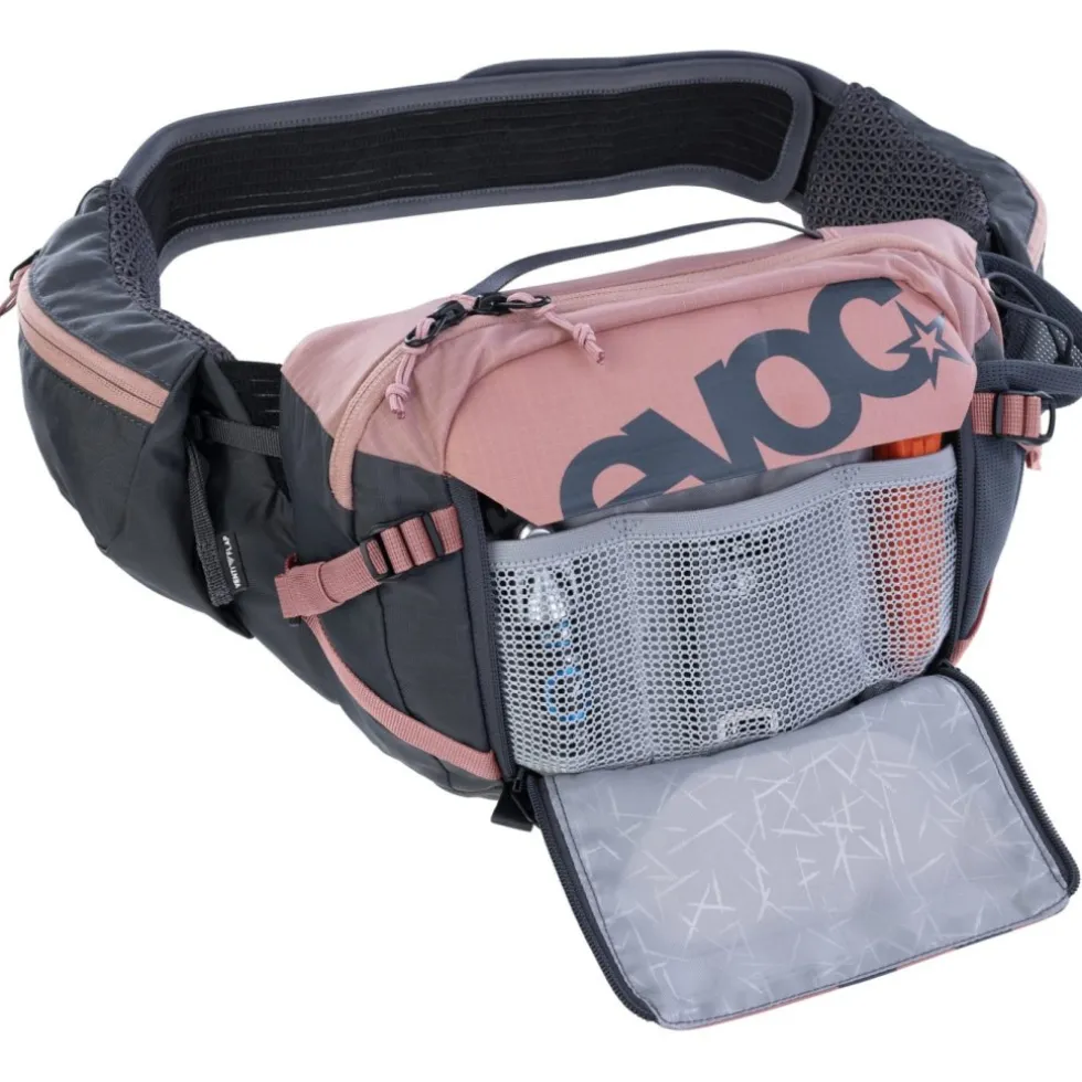EVOC Pro 3 Heuptas + 1.5L Drinkzak - Dusty Pink - Carbon Grey