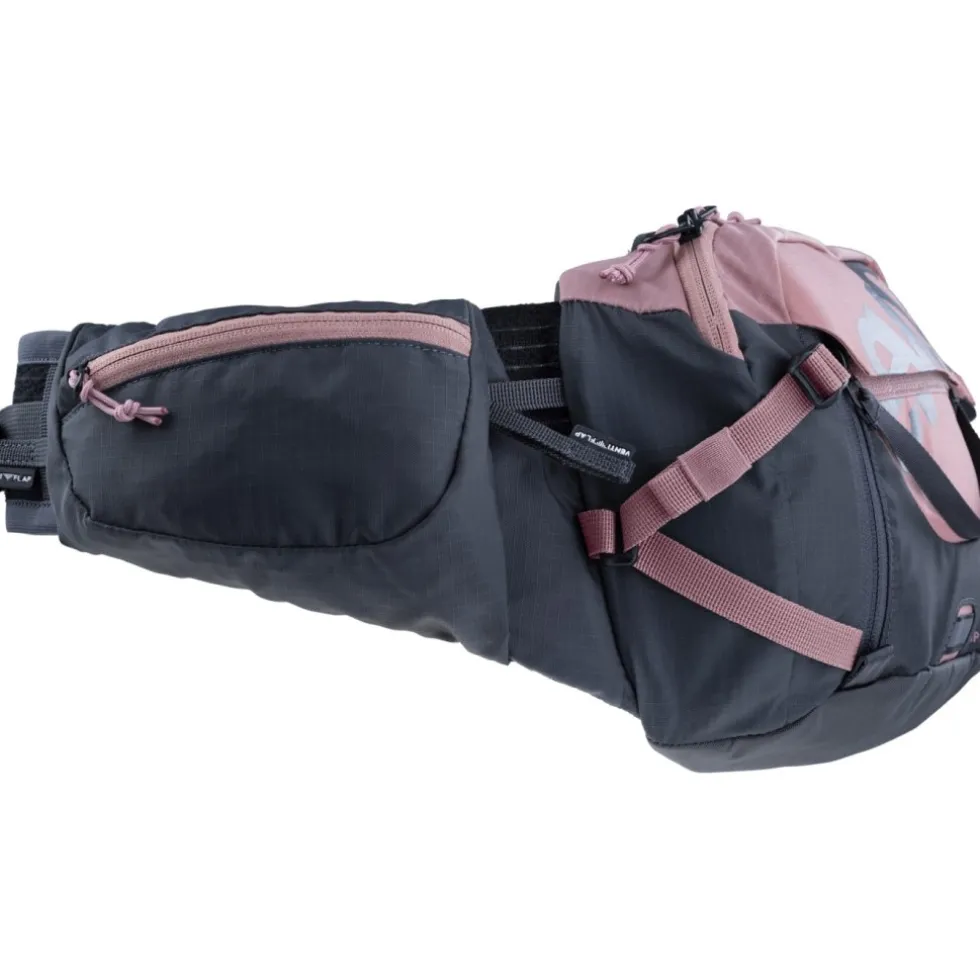 EVOC Pro 3 Heuptas + 1.5L Drinkzak - Dusty Pink - Carbon Grey