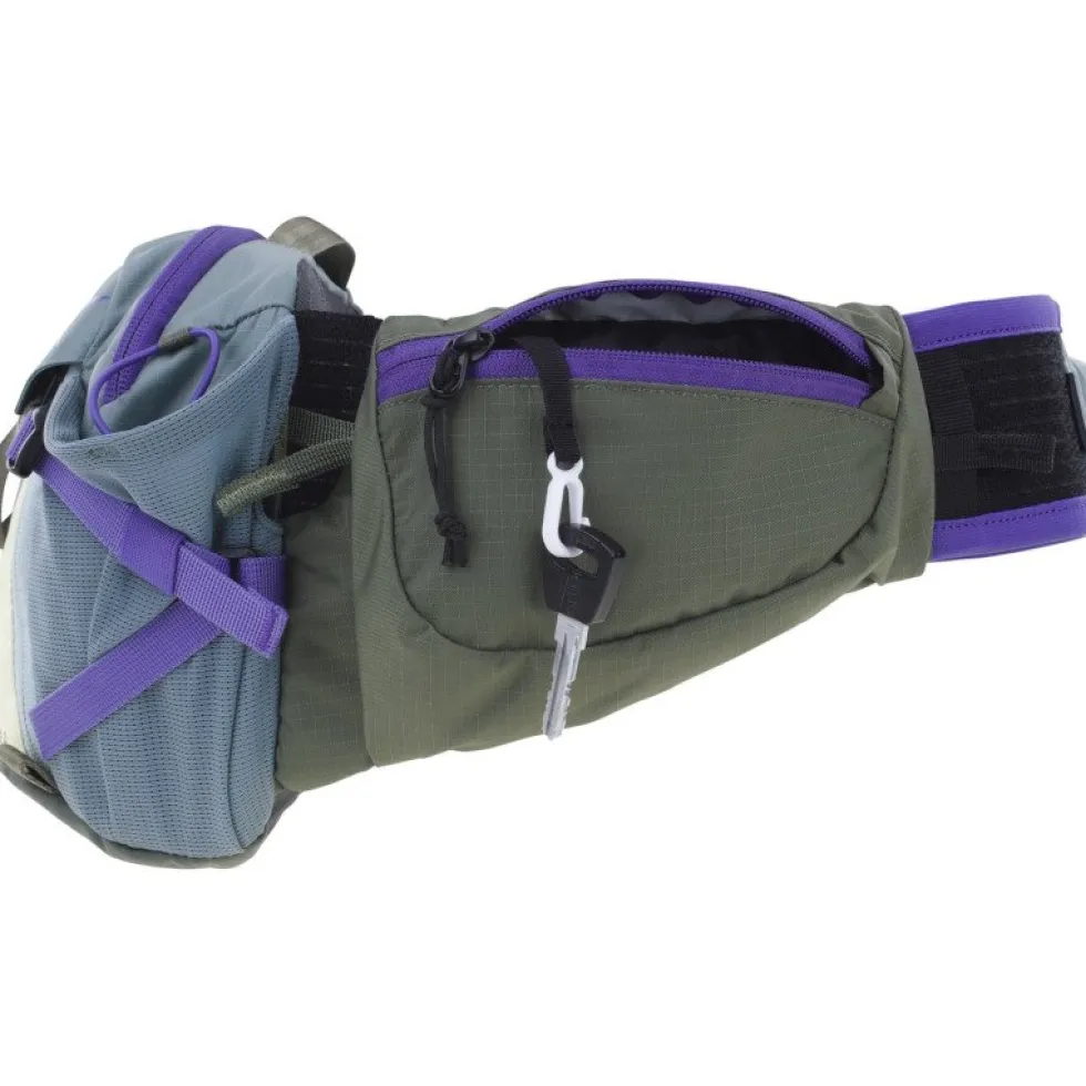 EVOC Pro 3 Heuptas - Steel - Violet - Dark Olive