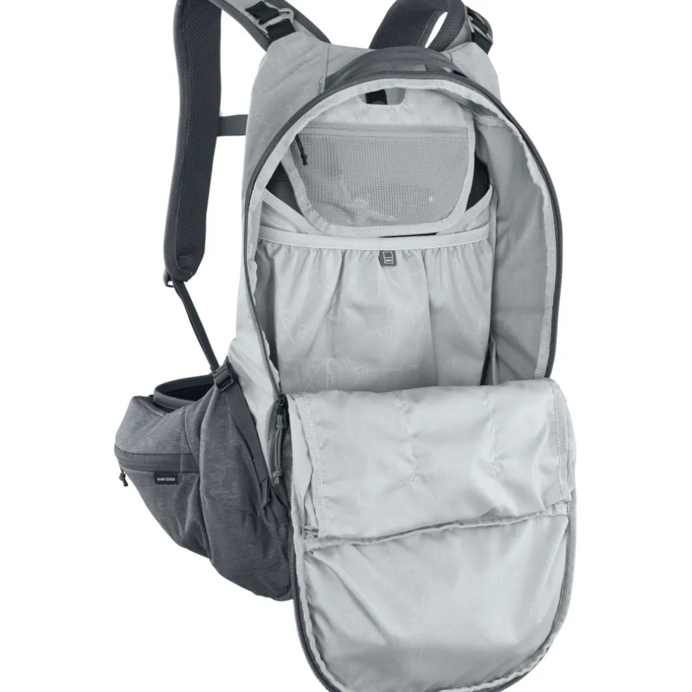 EVOC Trail Pro 16 Protector Rugzak - Stone/Carbon Grey