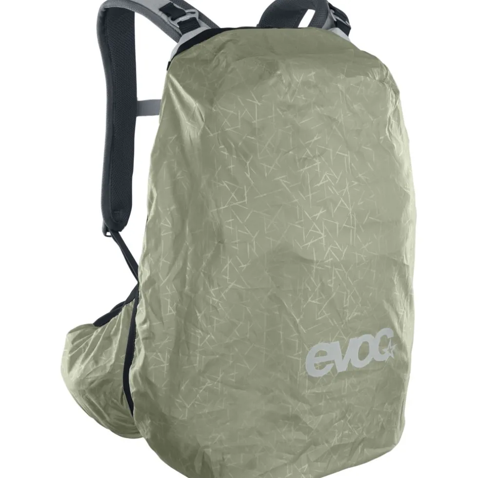 EVOC Trail Pro 16 Protector Rugzak - Stone/Carbon Grey