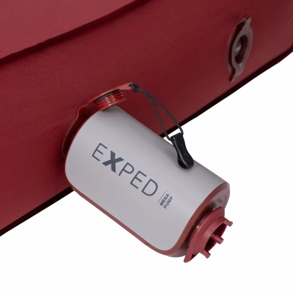 Slaapmatten < Exped Mega Pomp - granite / burgundy