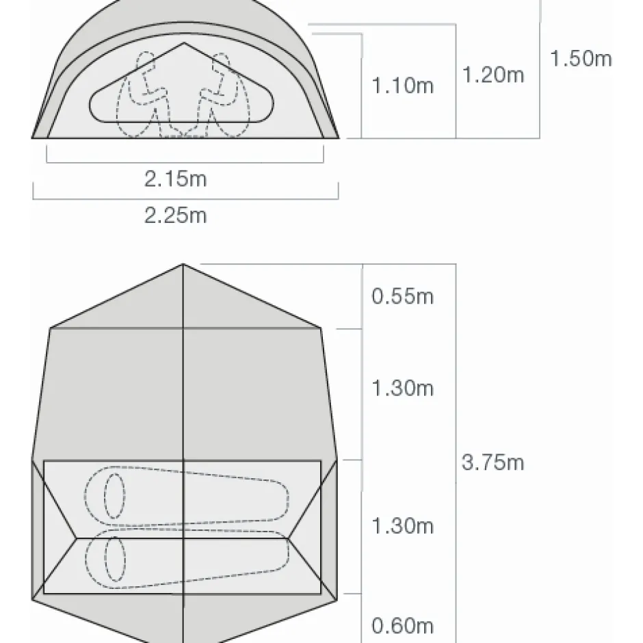 Tenten, Tarps & Hangmatten < Exped Outer Space II Tent - meadow