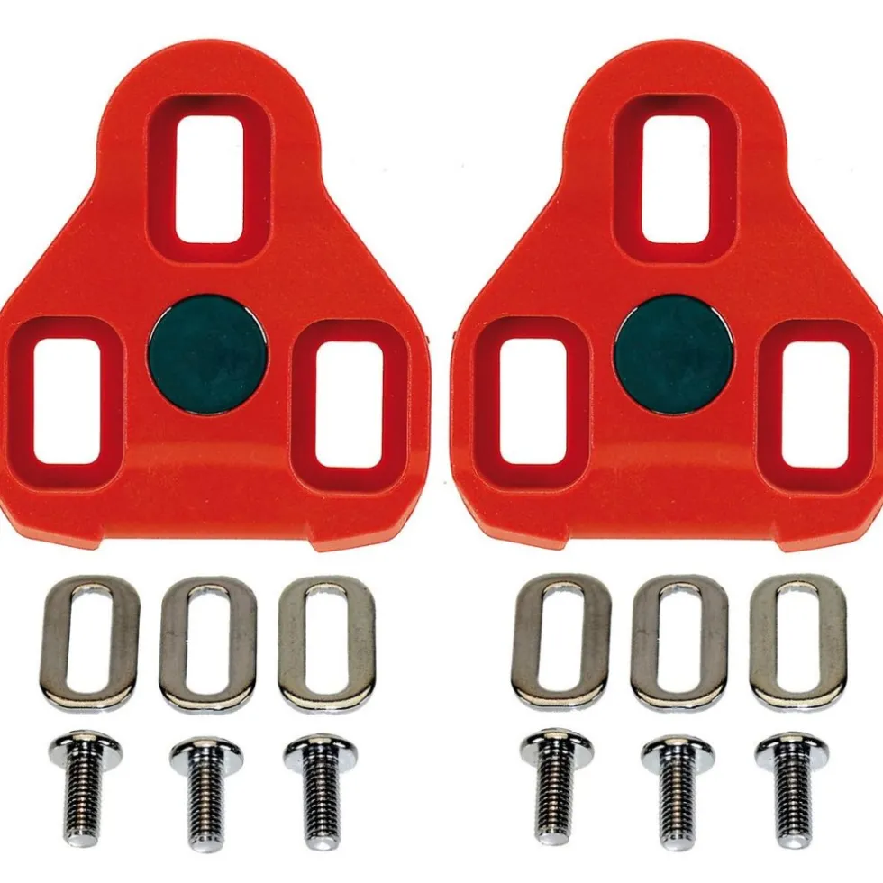 Exustar E-ARC10 Pedal Cleats - 7° Floating - rot