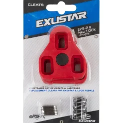 Exustar E-ARC10 Pedal Cleats - 7° Floating - rot