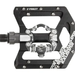 Klikpedalen|Combi Pedalen < Exustar E-PM827 Dual Interface Pedal - black
