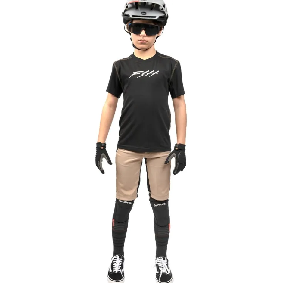 Shirts Kinderen < Fasthouse Alloy Ronin hirt et Korte ouwen Jongeren - Zwart