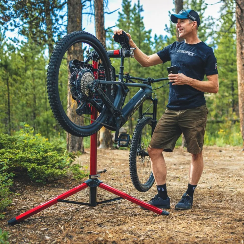 Feedback Sports Pro Mechanic HD Reparatiestandaard - rood