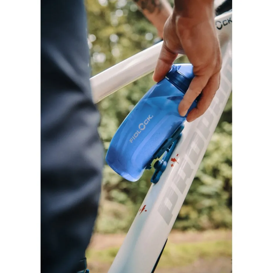 Bidons < Fidlock Bottle Twist Set 590ml + Bike Base -houder - motion blue