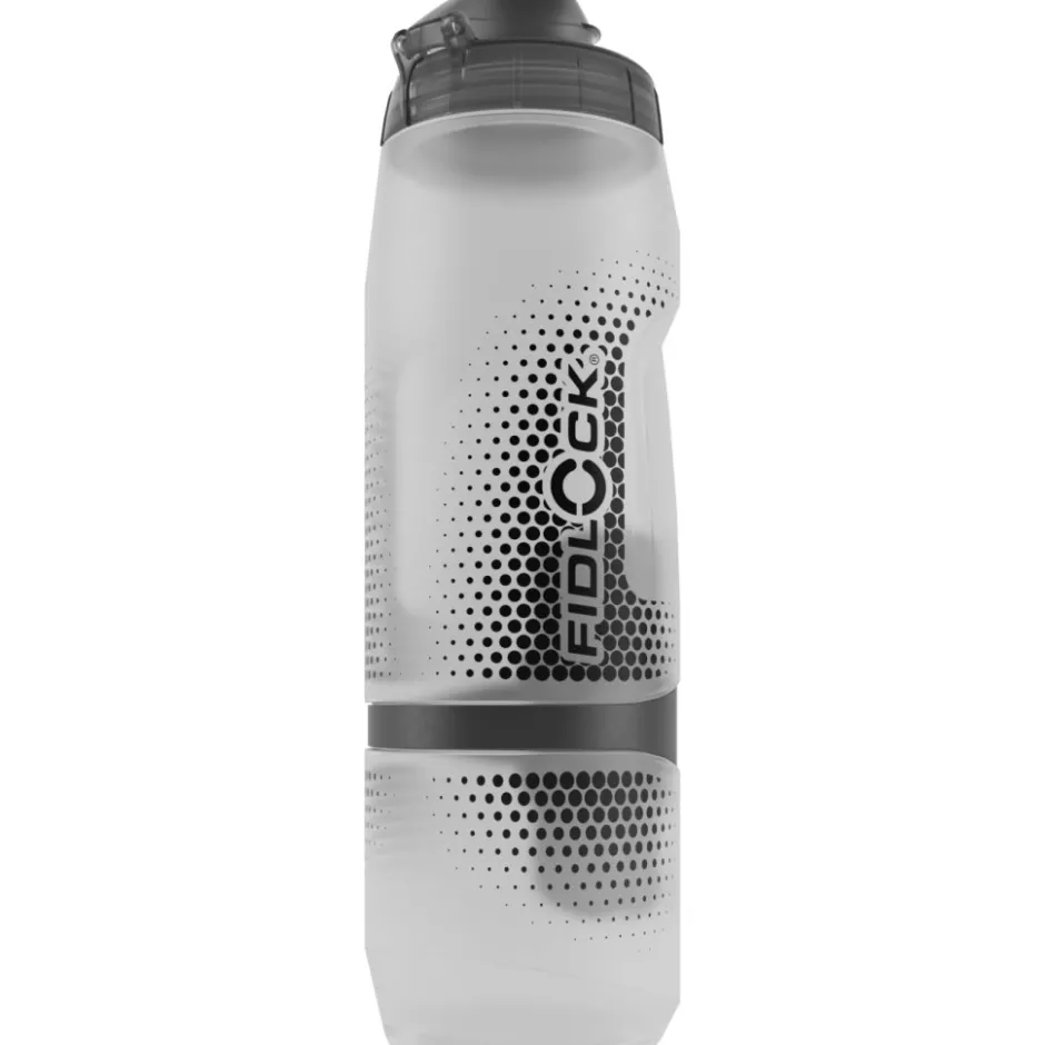 Bidonhouders|Bidons < Fidlock TWIST Set Bottle 800ml + Bike Base Mount - transparent white