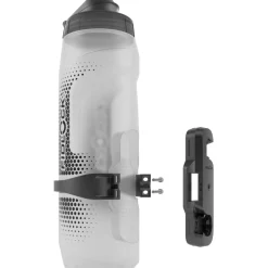 Bidonhouders|Bidons < Fidlock TWIST Set Bottle 800ml + Bike Base Mount - transparent white