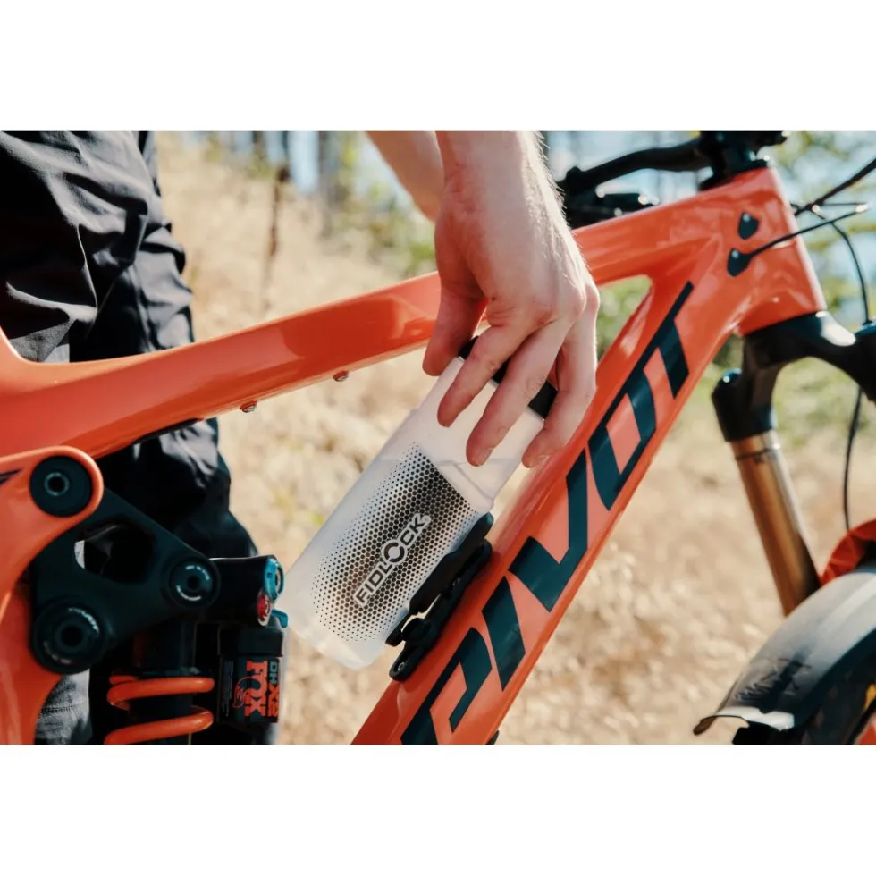 Fidlock Twist Set Fles 600ml + Bike Base Houder - zwart